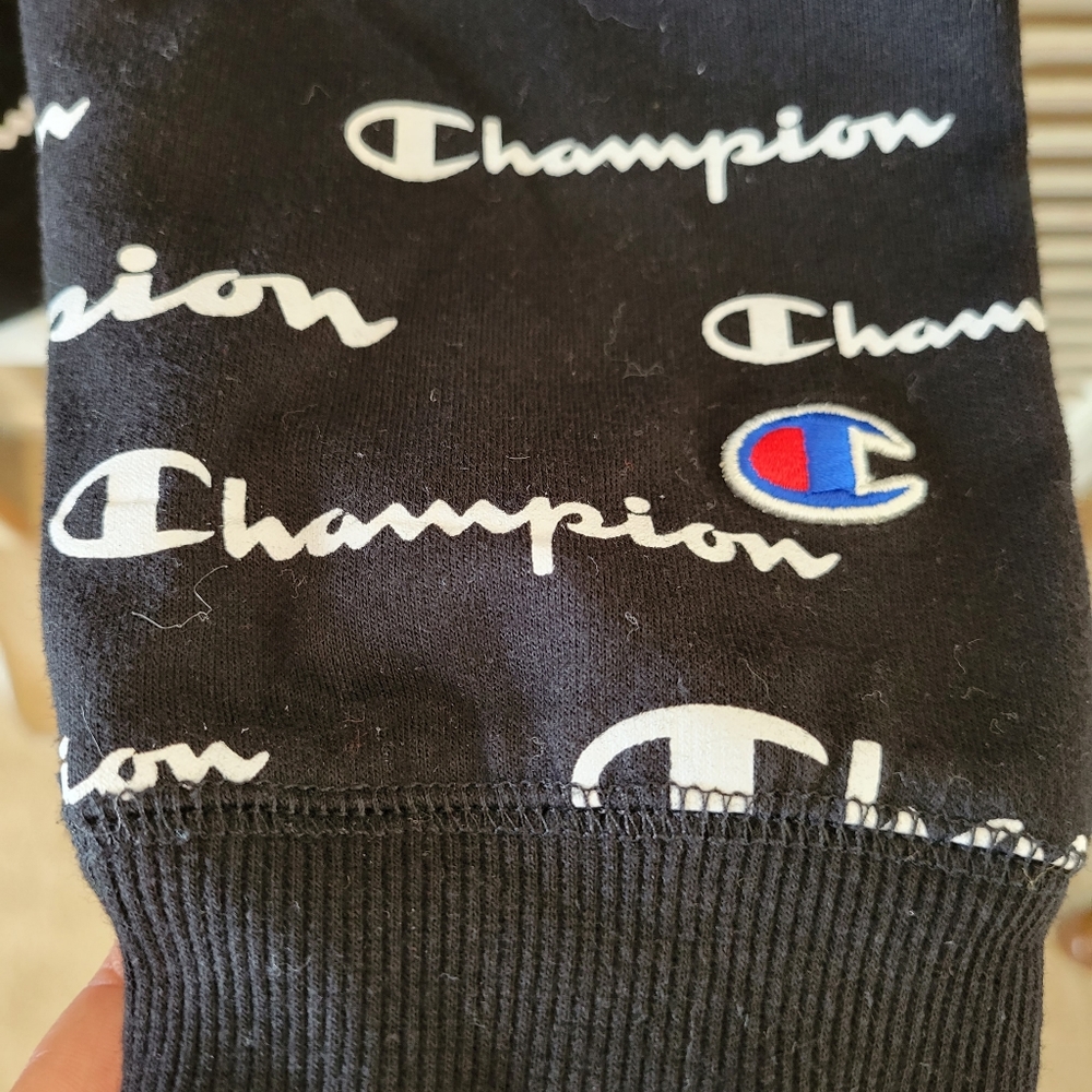 Champion Solid Script Campus French Terry Sweatsh… - image 4